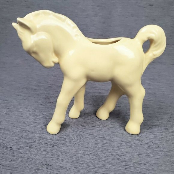 Horse Pony Foal Succulent Ceramic 5.5" Planter MCM